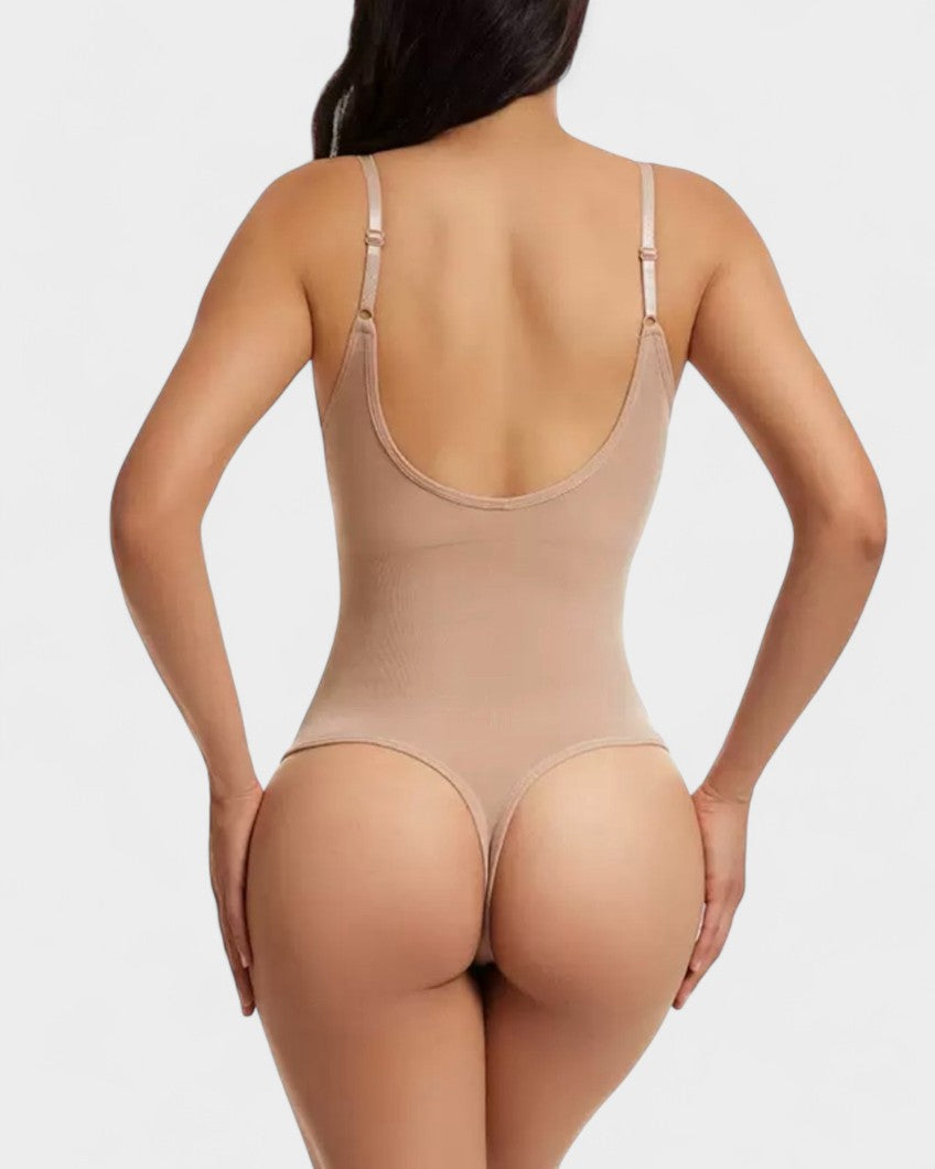 Sculpting Open-Back Bodysuit